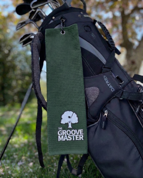 The GrooveMaster Golf Towel-Green