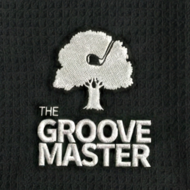 The GrooveMaster Golf Towel-Black