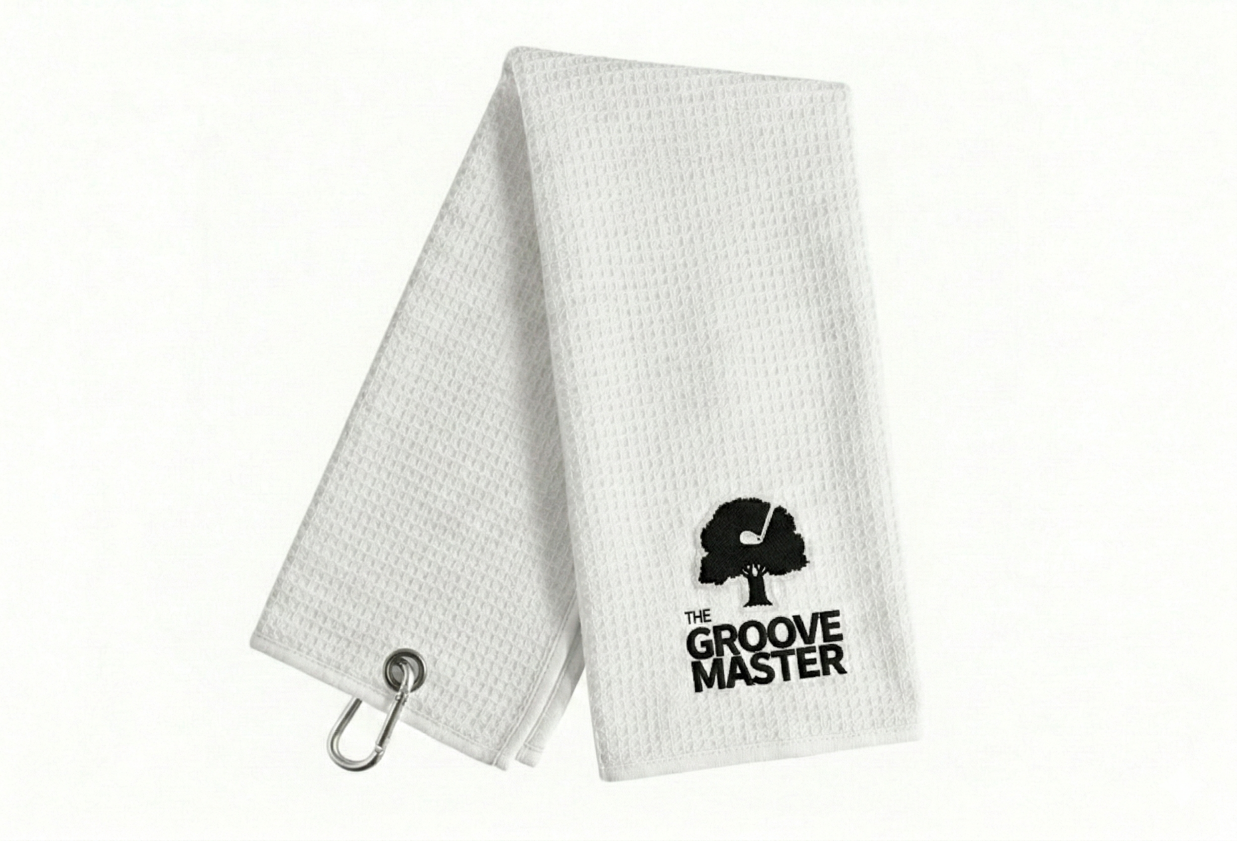 The GrooveMaster Golf Towel-White